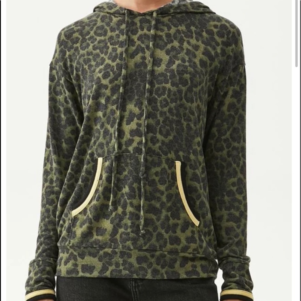 Michael Stars Eden Leopard Hoodie